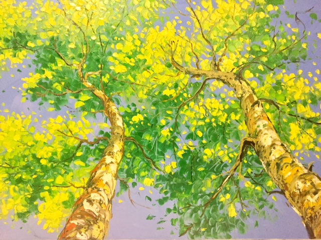 Tranh Sơn Dầu Cây Xanh